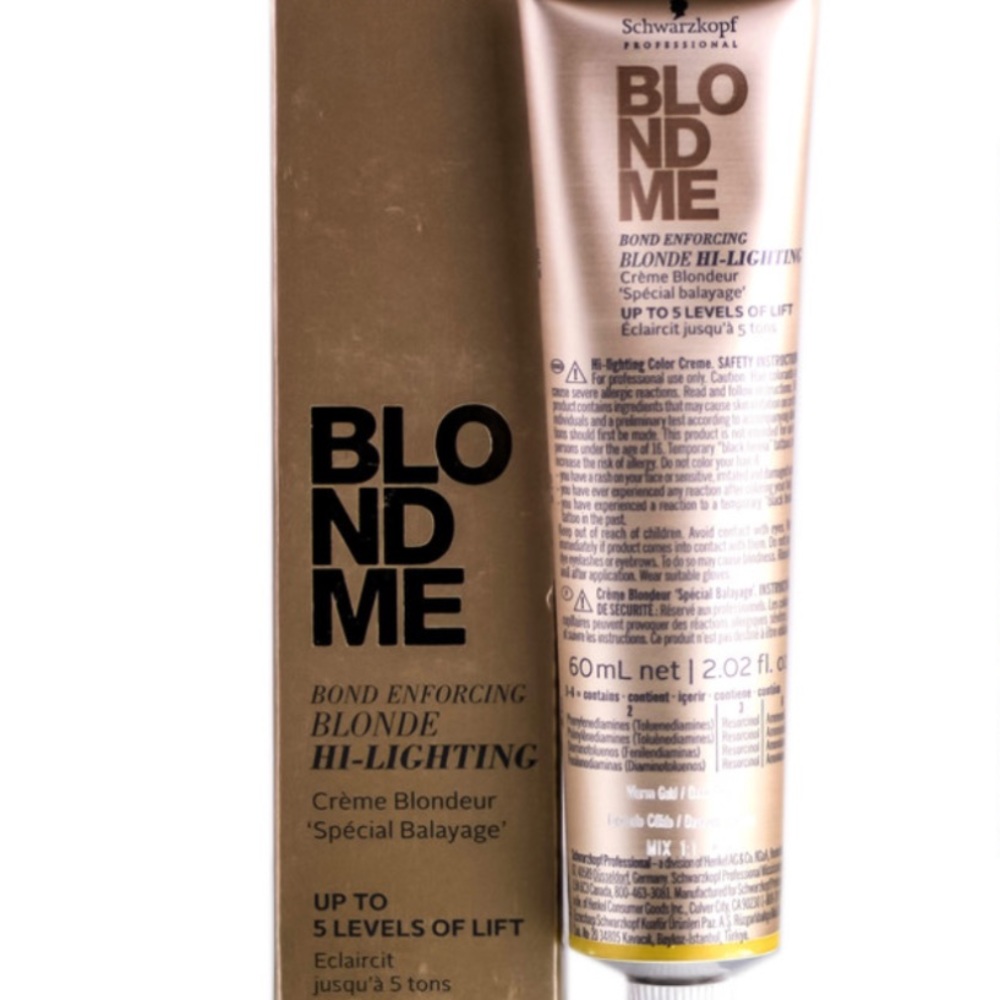 Professional Schwarzkopf highlighting blonding cream up to 5 levels of lift 💋